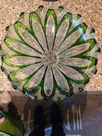 Crystal Vase Bohemia murano vintage Prachtig, Ophalen of Verzenden, Minder dan 50 cm, Groen, Glas