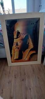 Poster in nieuwe lijst van farao ramses, Ophalen of Verzenden, Zo goed als nieuw, Schilderij, 75 cm of meer