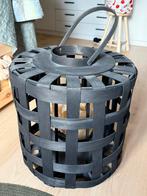(Nieuw en ongebruikt) Groot zwart windlicht, Huis en Inrichting, Woonaccessoires | Kandelaars en Kaarsen, 25 tot 50 cm, Zwart