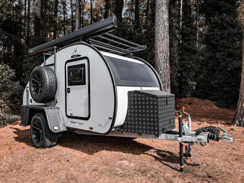 HeroCamper Columbus 2024 - Teardrop caravan, Caravans en Kamperen, Caravans, Particulier, tot en met 2, 750 - 1000 kg, Overige