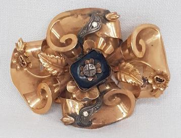 Broche antiek 19eE 18kt. beschikbaar voor biedingen