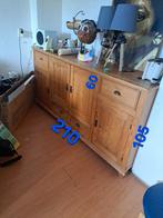 dressoir hout, Huis en Inrichting, Kasten | Dressoirs, Ophalen, Gebruikt, 200 cm of meer, 25 tot 50 cm