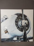 Glasschilderij propeller vliegtuig, Huis en Inrichting, Woonaccessoires | Schilderijen, Tekeningen en Foto's, Ophalen, Zo goed als nieuw