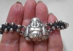 Zilveren verstelbare Geluks armband met Boeddha nr.1455, Verzenden, Zo goed als nieuw, Met bedels of kralen, Zilver