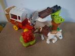 Duplo paarden koets met ridder, Kinderen en Baby's, Speelgoed | Duplo en Lego, Ophalen of Verzenden, Zo goed als nieuw, Complete set