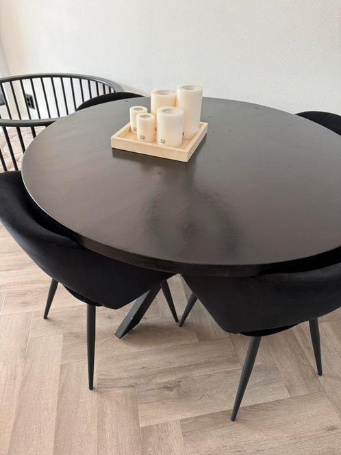 Goossens eettafel inclusief 4 eetstoelen, Huis en Inrichting, Tafels | Eettafels, Zo goed als nieuw, 50 tot 100 cm, Vijf personen of meer