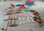 Houten treinset, Kinderen en Baby's, Speelgoed | Houten speelgoed, Ophalen, Zo goed als nieuw, Overige typen