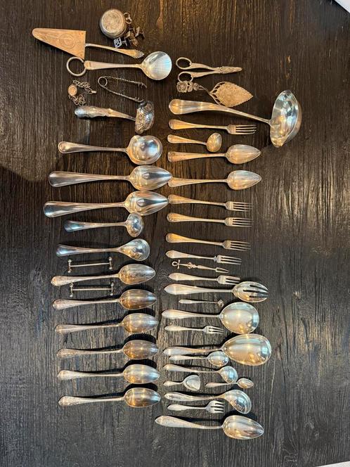 2,324 kilo zilver bestek 2e gehalte, Antiek en Kunst, Antiek | Goud en Zilver, Zilver, Ophalen of Verzenden