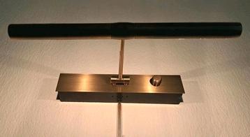 Mooie vintage messing schilderijlamp, verstelbaar, 29 cm br beschikbaar voor biedingen