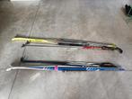 2 paar langlauf ski's met stokken, 160 tot 180 cm, Ophalen of Verzenden, Ski's, Fischer