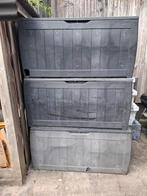 Tuinkussen Opbergboxen - 3 Stuks, Tuin en Terras, Bergingen en Tuinkasten, Ophalen, Gebruikt, Kunststof, Overige typen