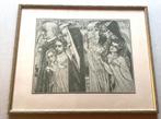 Lithografie van Jan Toorop. Titel: Zielegang. 1920., Antiek en Kunst, Ophalen of Verzenden