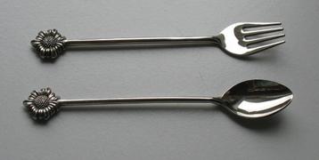 Theelepeltje en taartvorkje Margriet beschikbaar voor biedingen