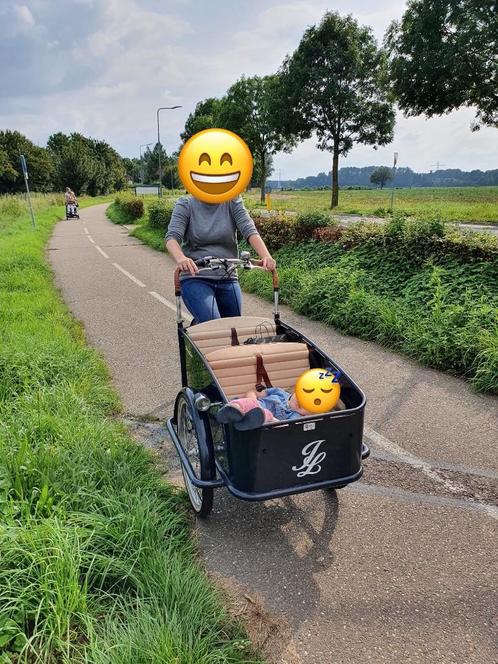 Johnny Loco elektrische bakfiets, Fietsen en Brommers, Fietsen | Bakfietsen, Zo goed als nieuw, Johnny Loco, 4 kinderen of meer