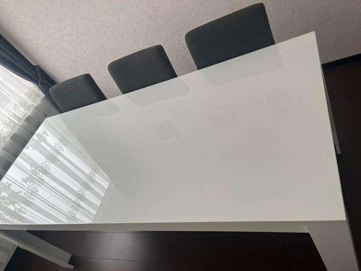 TE KOOP! Mooie set eettafel ZGAN incl 6 eetkamerstoelen, Huis en Inrichting, Tafels | Eettafels, Zo goed als nieuw, 50 tot 100 cm