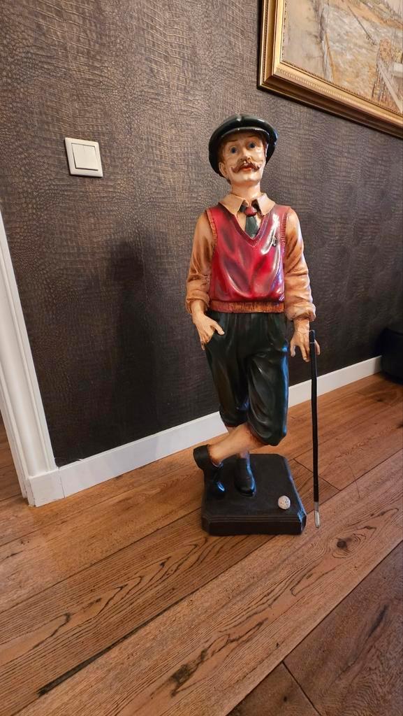 Glasvezel Beeld van Golfer - 100cm, Antiek en Kunst, Kunst | Beelden en Houtsnijwerken, Ophalen
