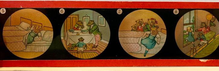 Antieke Toverlantaarn Dia's - Speelgoed (3 s, Antiek en Kunst, Antiek | Speelgoed, Ophalen of Verzenden