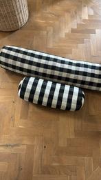Set van 2 The souks Bolster kussens zwart wit ruit, Ophalen, Zo goed als nieuw, Wit, Vierkant