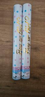 2x Party Ploppers Gender Reveal - Roze, Ophalen of Verzenden, Nieuw, Overige typen, Geboorte of Huwelijk