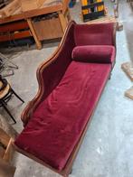 Rode Velours Chaise Longue Jaren '50, Ophalen