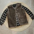 Bont gilet houtje touwtje maat M 38, Maat 38/40 (M), Verzenden, Beige, Nieuw