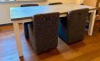 Eettafel 200x100cm (4 stoelen appart te koop), Ophalen, Gebruikt, 4 tot 6 stoelen