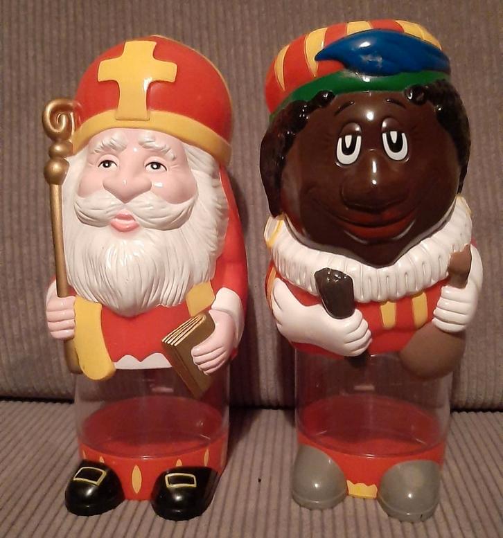 Sinterklaas en Piet beker candy container, Diversen, Sinterklaas, Gebruikt, Ophalen of Verzenden