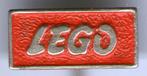 LEGO rood op zilverkleurig bouwblokken speldje ( W_334 ), Verzenden, Nieuw, Merk, Speldje of Pin