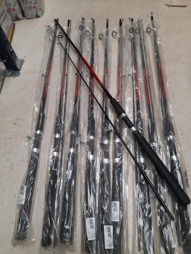 Partij van 10 regulus spinhengels 1.95m 10-30gram, Watersport en Boten, Hengelsport | Roofvissen, Nieuw, Overige typen, Ophalen of Verzenden