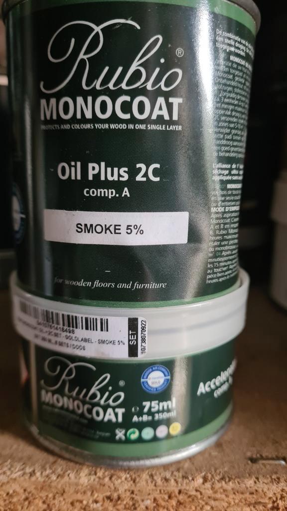 Rubio Monocoat Vloerolie Smoke 5% - Diverse hoeveelheden, Doe-het-zelf en Verbouw, Verf, Beits en Lak, Ophalen of Verzenden