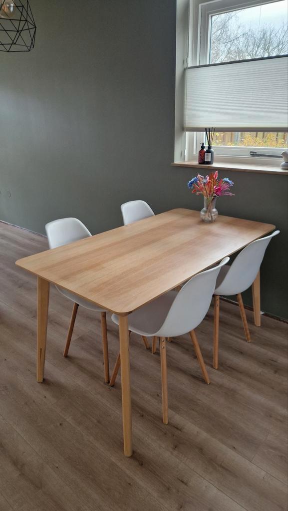 Ikea Lisabo Eettafel - 140x78cm, Huis en Inrichting, Tafels | Eettafels, Gebruikt, 50 tot 100 cm, 100 tot 150 cm, Vier personen
