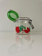 Vintage Carlton Glass weckpot met retro groenteprint, Antiek en Kunst, Ophalen of Verzenden