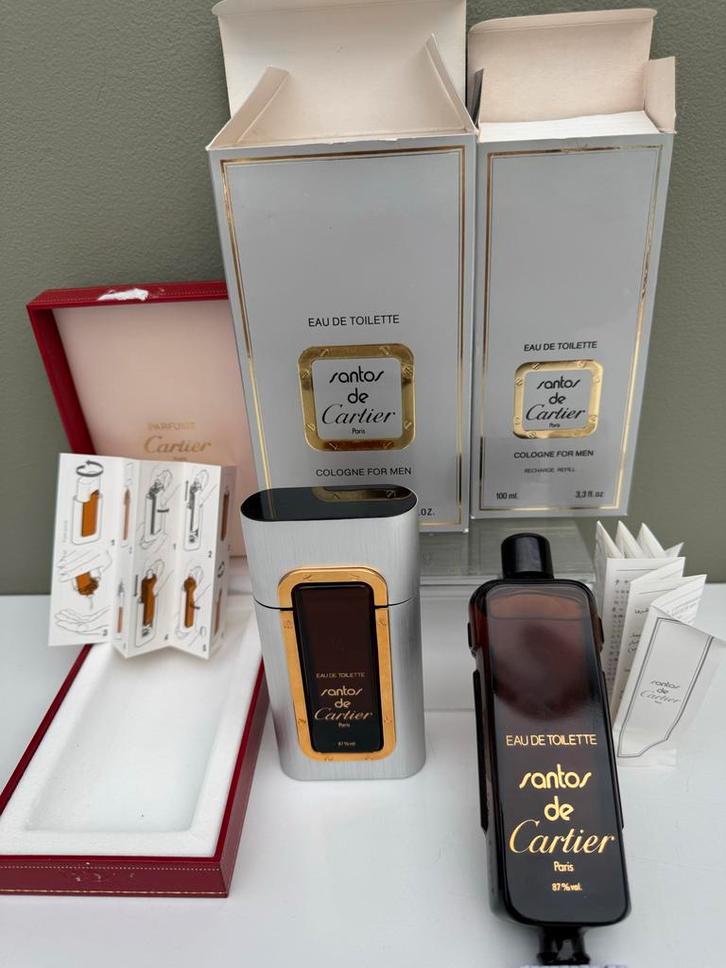 Santos de Cartier 50ml+100ml refill vintage, Sieraden, Tassen en Uiterlijk, Uiterlijk | Parfum, Zo goed als nieuw, Ophalen of Verzenden