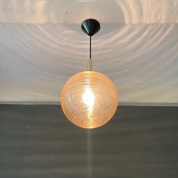 OPRUIMING jaren 60 70 craquele glas messing hanglamp Limburg beschikbaar voor biedingen