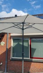 Parasol compleet met 2 standaards, Ophalen, Gebruikt, Minder dan 1 meter, Parasolvoet