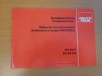 Bedieningshandleiding Deutz Fahr KS 83 D en KS 83 DN hark, Ophalen of Verzenden, Gelezen, Tractor en Landbouw