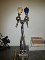 Biertap Zuil - Dubbele Tapkraan, mancave, leffe, oranjeboom, Ophalen of Verzenden, Gebruikt, Reclamebord, Plaat of Schild