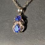 Tanzaniet engel hanger geluk beschermt intuïtie eyecatcher, Blauw, Nieuw, Ophalen of Verzenden, Met edelsteen