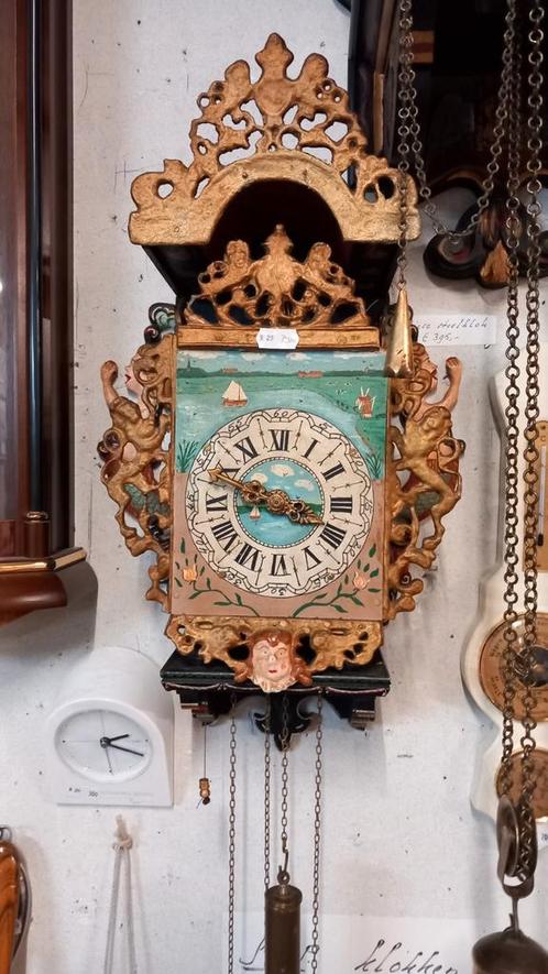 Antieke Pendule met Zeegezicht, Antiek en Kunst, Antiek | Klokken, Ophalen