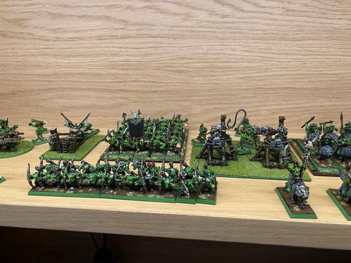 Warhammer Fantasy/The Old World: Goblin Army/leger geverfd!, Hobby en Vrije tijd, Wargaming, Zo goed als nieuw, Warhammer, Figuurtje(s)