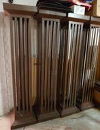 4 hoge vintage decoratieve stalen zuilen, Huis en Inrichting, Woonaccessoires | Zuilen en Pilaren, Ophalen, Gebruikt