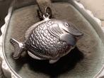 PRACHTIGE BEWERKTE OUD ZILVER VIS HANGER UIT TIJD VAN OMW, Sieraden, Tassen en Uiterlijk, Antieke sieraden, Verzenden, Zilver