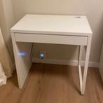 IKEA MICKE/ÖRFJÄLL buro tafel desk wit met lade., Ophalen, Zo goed als nieuw, Bureau
