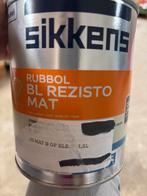 Sikkens rubbol BL rezisto donkergrijze lak 1liter, Hobby en Vrije tijd, Schilderen, Ophalen of Verzenden, Nieuw, Acrylverf