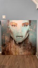 Metalen schilderij (98cm x 98cm), Huis en Inrichting, Woonaccessoires | Schilderijen, Tekeningen en Foto's, Ophalen, Zo goed als nieuw