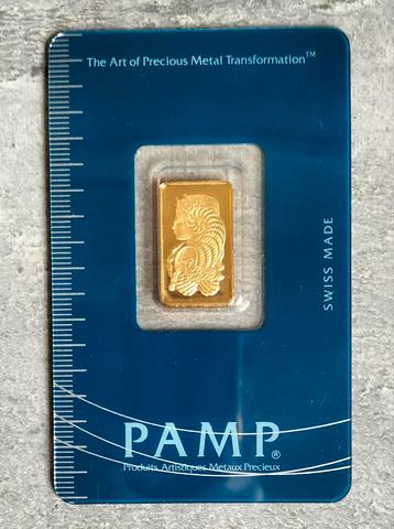 2.5 Gram Goudbaar Pamp - Lady  Fortuna (met Certificaat) beschikbaar voor biedingen
