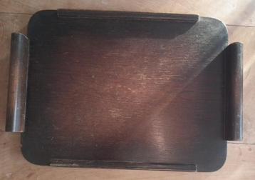 vintage oud houten dienblad beschikbaar voor biedingen