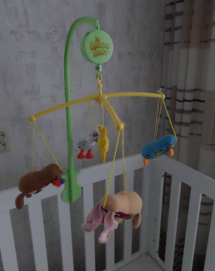 Box Mobiel Fabeltjes Krant met Muziek, Kinderen en Baby's, Boxen, Zo goed als nieuw, Overige vormen, Ophalen of Verzenden
