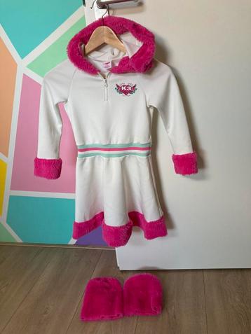 K3 roze witte jurk maat 134 6 - 8 jaar beschikbaar voor biedingen