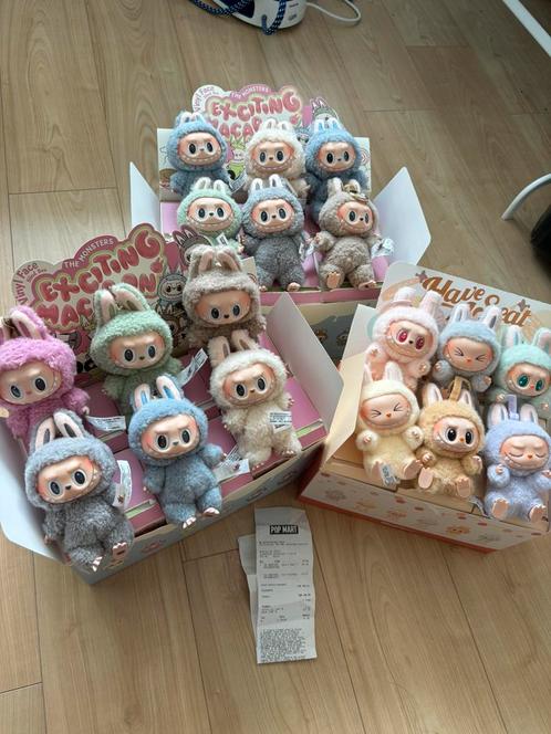 Labubu Exiting Macaron & Have A Seat 100% Authentiek, Kinderen en Baby's, Speelgoed | Knuffels en Pluche, Zo goed als nieuw, Overige typen